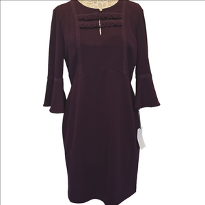 Ivanka Trump Plum Purple Sheath Dress sz 12 NWT Retail $120